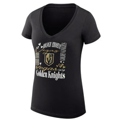 Vegas Golden Knights G-III 4Her by Carl Banks Women's Super-Slim Fit Lightweight Collage Team Graphic T-Shirt
