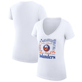 New York Islanders G-III 4Her by Carl Banks Women's Super-Slim Fit Lightweight Collage Team Graphic T-Shirt