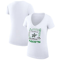 Dallas Stars G-III 4Her by Carl Banks Women's Super-Slim Fit Lightweight Collage Team Graphic T-Shirt