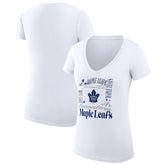 Toronto Maple Leafs G-III 4Her by Carl Banks Women's Super-Slim Fit Lightweight Collage Team Graphic T-Shirt