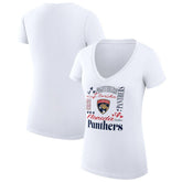 Florida Panthers G-III 4Her by Carl Banks Women's Super-Slim Fit Lightweight Collage Team Graphic T-Shirt