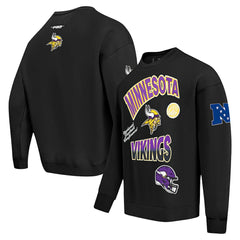 NFL Minnesota Vikings Pro Standard Turn It Up Drop Shoulder Pullover Sweatshirt