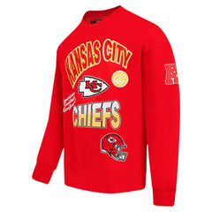 NFL Kansas City Chiefs Pro Standard Turn It Up Drop Shoulder Pullover Sweatshirt