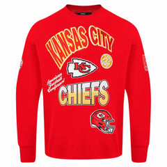 NFL Kansas City Chiefs Pro Standard Turn It Up Drop Shoulder Pullover Sweatshirt