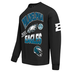 NFL Philadelphia Eagles Pro Standard Turn It Up Drop Shoulder Pullover Sweatshirt