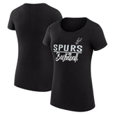 San Antonio Spurs G-III 4Her by Carl Banks Women's Super-Slim Fit Lightweight Team Sport V-Neck T-Shirt - Black sale