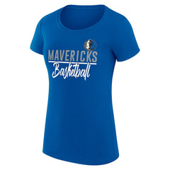 Dallas Mavericks G-III 4Her by Carl Banks Women's Super-Slim Fit Lightweight Team Sport V-Neck T-Shirt sale - Blue online