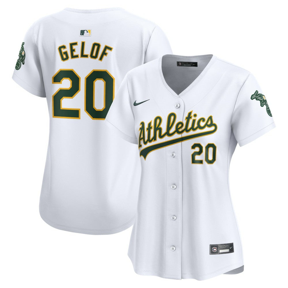 Zack Gelof Athletics Women's Home Limited Player Jersey - White | Nike