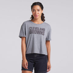 NFL Cleveland Browns Women's Swing Pass Tri-Blend Boxy T-Shirt