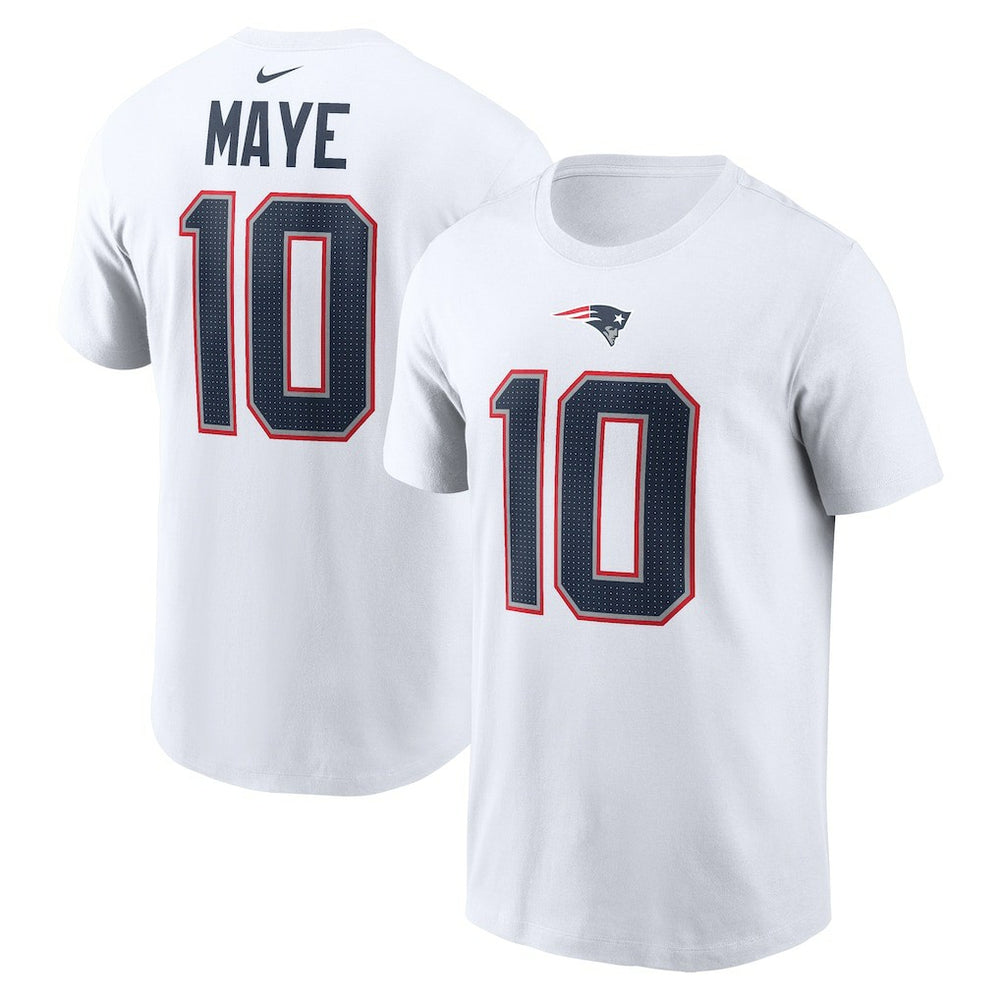 NFL New England Patriots Drake Maye Player Name & Number T-Shirt