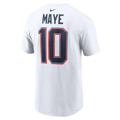 NFL New England Patriots Drake Maye Player Name & Number T-Shirt