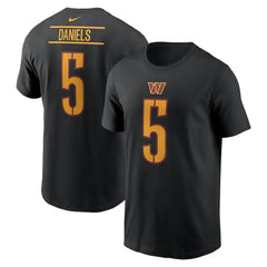 NFL Washington Commanders Jayden Daniels Player Name & Number T-Shirt