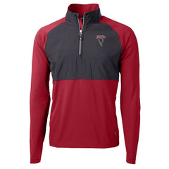 NFL Atlanta Falcons Cutter & Buck Adapt Eco Knit Hybrid Recycled Raglan DryTec Quarter-Zip Top