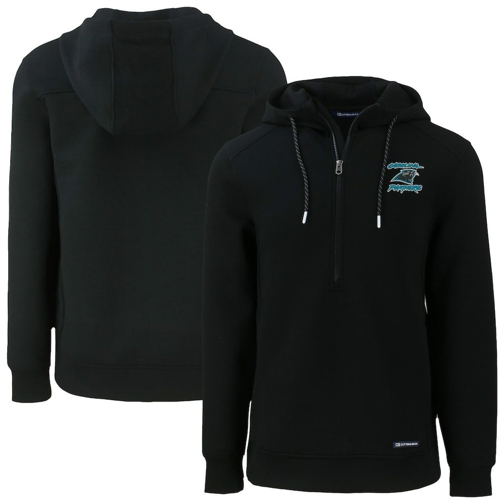 NFL Carolina Panthers Cutter & Buck Roam Eco Recycled Half-Zip Hoodie