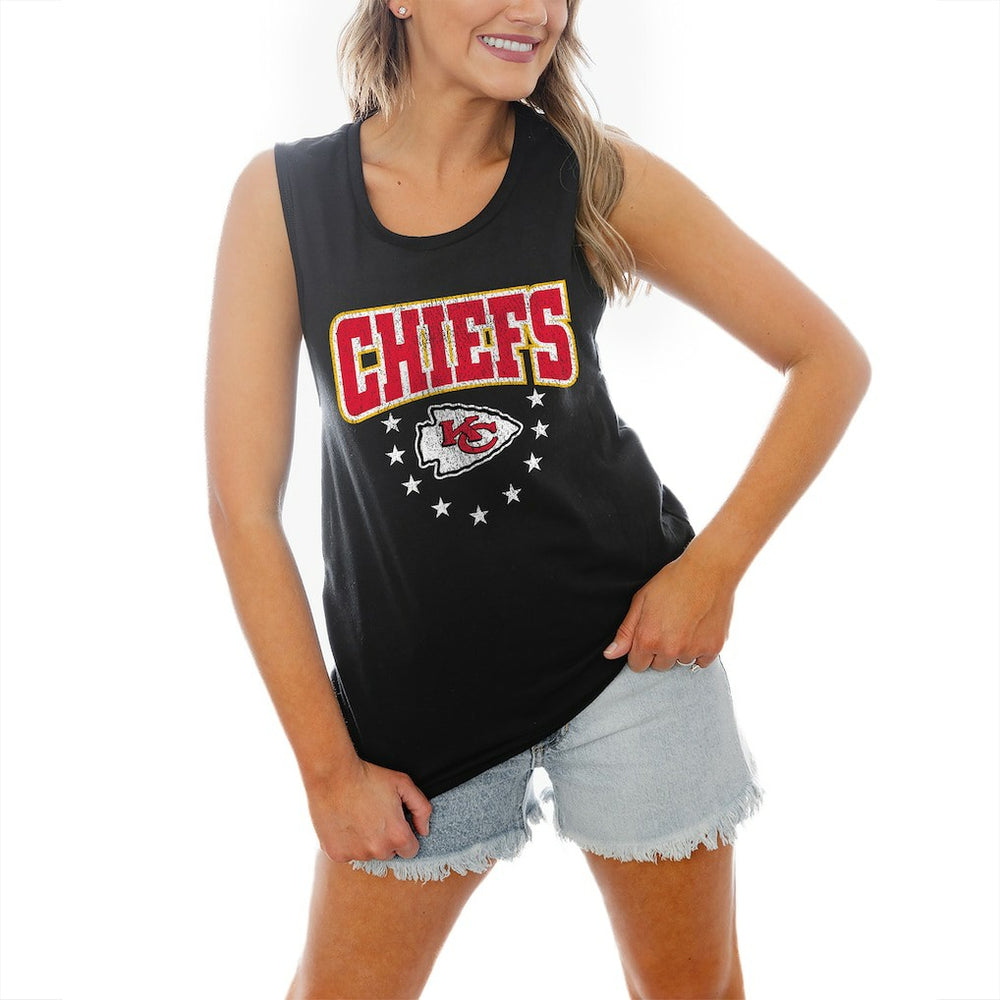 NFL Kansas City Chiefs Gameday Couture Women's Baby You're A Star Racerback Scoop Neck Tapered Tank Top