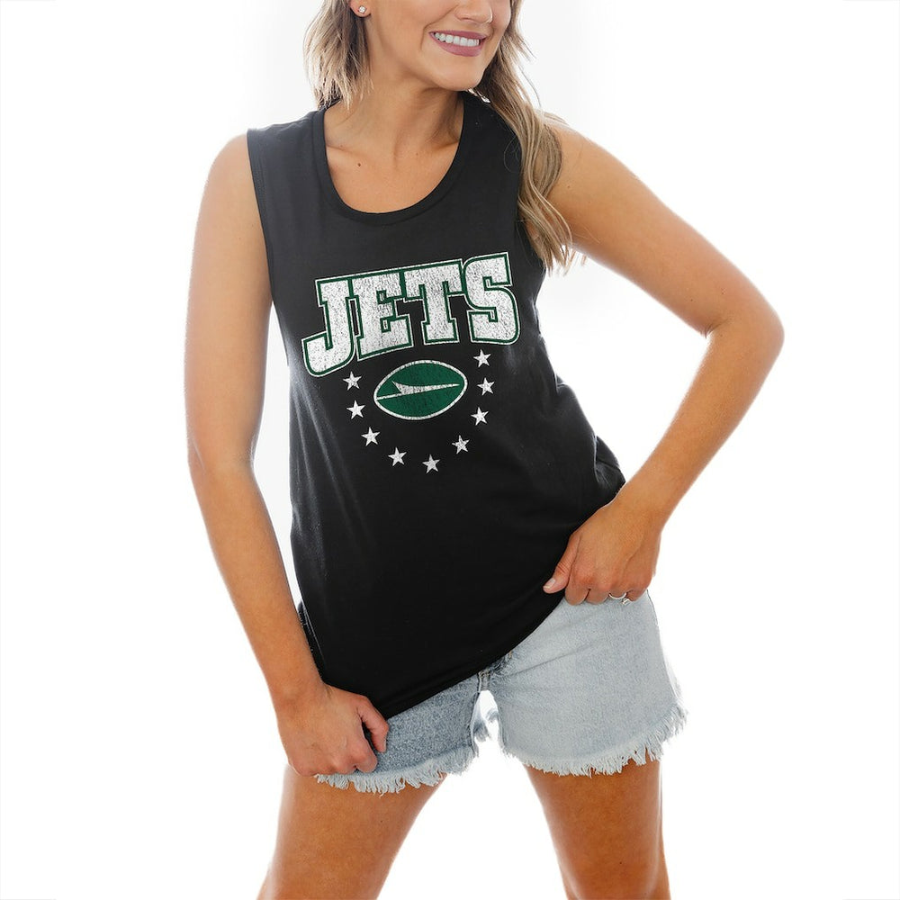 NFL New York Jets Gameday Couture Women's Baby You're A Star Racerback Scoop Neck Tapered Tank Top