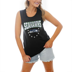 NFL Seattle Seahawks Gameday Couture Women's Baby You're A Star Racerback Scoop Neck Tapered Tank Top