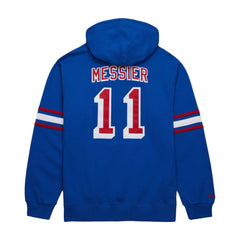 Mark Messier New York Rangers Mitchell & Ness Name & Number Premium Pullover Hoodie