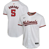 CJ Abrams Washington Nationals Youth Home Game Player Jersey - White | Nike