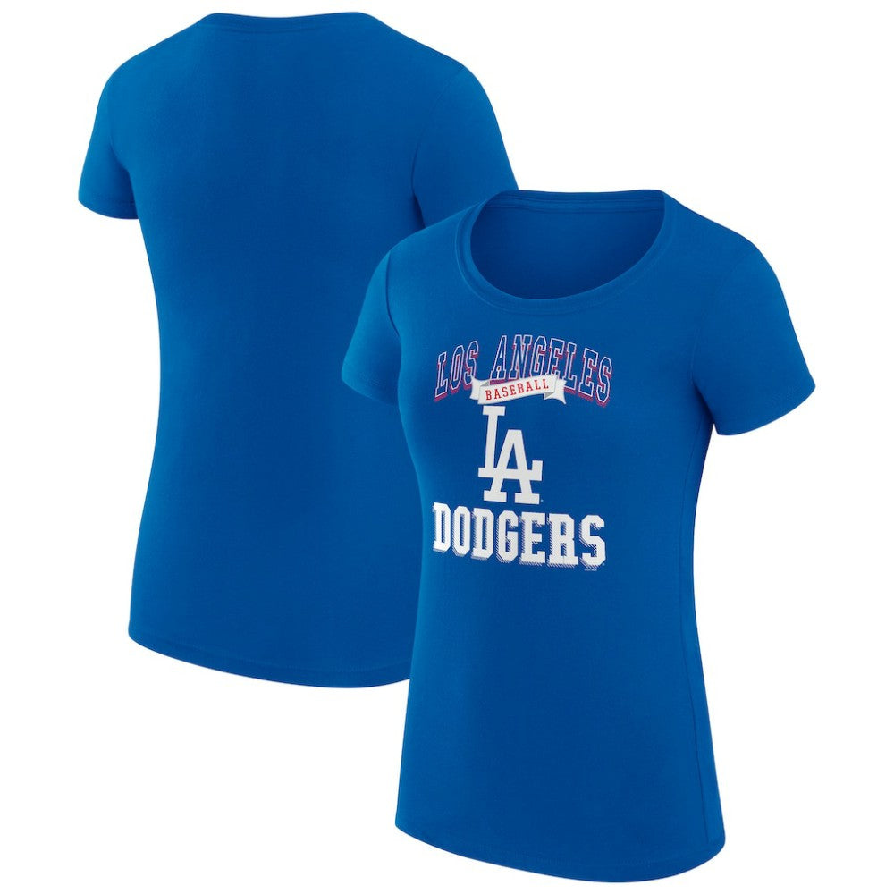 Los Angeles Dodgers G-III 4Her by Carl Banks Women's Super-Slim Fit Lightweight Team Logo Graphic T-Shirt - Royal
