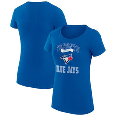 Toronto Blue Jays G-III 4Her by Carl Banks Women's Super-Slim Fit Lightweight Team Logo Graphic T-Shirt - Royal