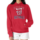 Washington Nationals G-III 4Her by Carl Banks Women's Team Logo Graphic Fleece Pullover Hoodie - Red
