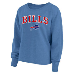 NFL Buffalo Bills Profile Women's Plus Size Acid Wash Raglan Sweatshirt