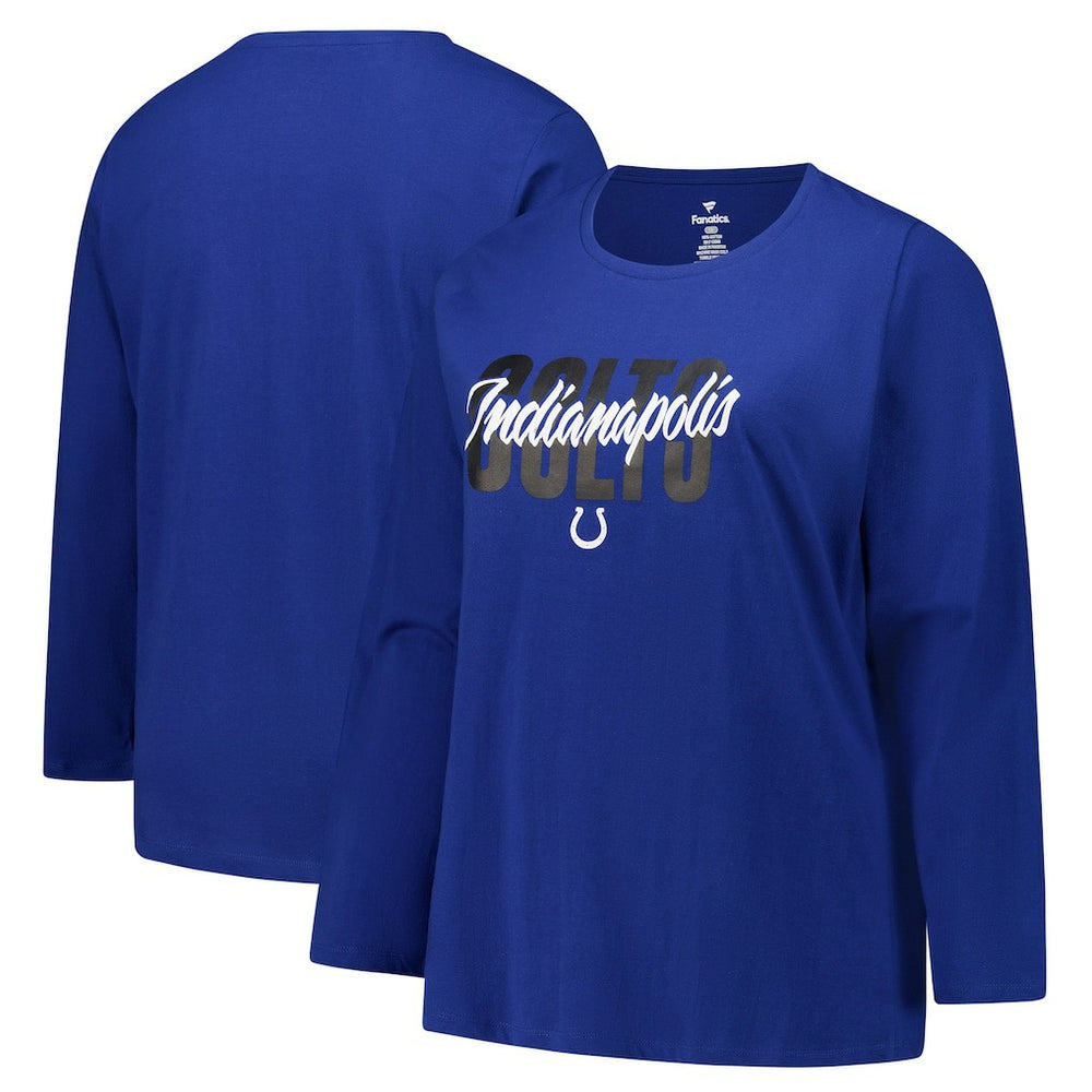 NFL Indianapolis Colts Women's Long Sleeve Scoop Neck T-Shirt