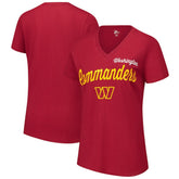 NFL Washington Commanders G-III 4Her by Carl Banks Women's Post Season V-Neck T-Shirt