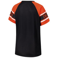 NFL Cincinnati Bengals Starter Women's 1st Rounder Color Block Raglan Top