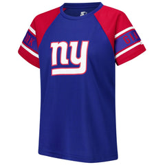 NFL New York Giants Starter Women's 1st Rounder Color Block Raglan Top