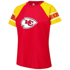 NFL Kansas City Chiefs Starter Women's 1st Rounder Color Block Raglan Top