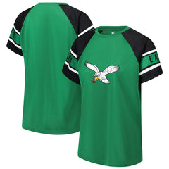 NFL Philadelphia Eagles Starter Women's 1st Rounder Color Block Raglan Top