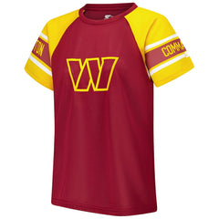 NFL Washington Commanders Starter Women's 1st Rounder Color Block Raglan Top