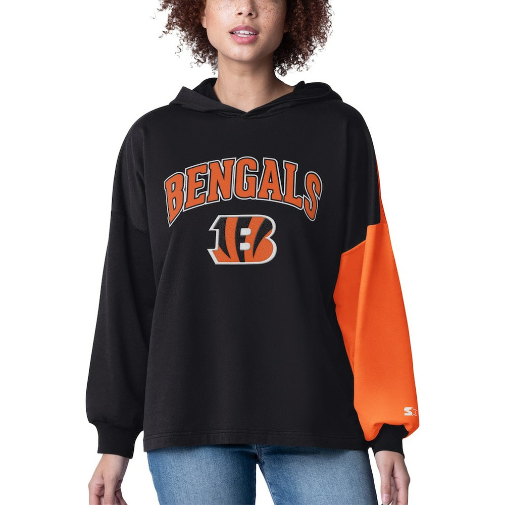 NFL Cincinnati Bengals Starter Women's Power Move Long Sleeve Pullover Hoodie