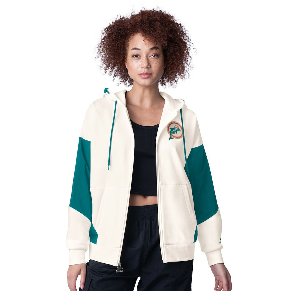 NFL Miami Dolphins Starter Women's Scrimmage Full-Zip Hoodie
