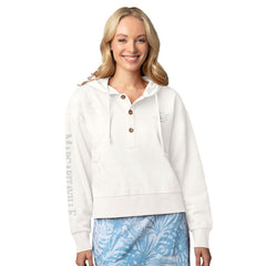 NFL Miami Dolphins Margaritaville Women's Island Dream Solid Pullover Hoodie