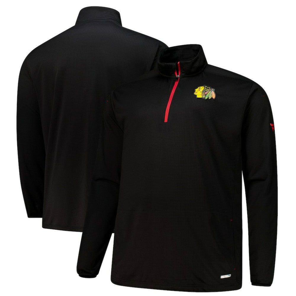 Chicago Blackhawks Fanatics Big & Tall Authentic Pro Quarter-Zip Top