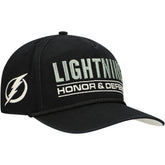 Tampa Bay Lightning '47 OHT Military Appreciation Homeland Honor and Defend Hitch Adjustable Hat