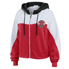 NFL San Francisco 49ers WEAR by Erin Andrews Women's Plus Size Color Block Full-Zip Hoodie