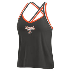 NFL Cincinnati Bengals WEAR by Erin Andrews Women's Cross Strap Tri-Blend Tank Top