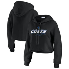 NFL Indianapolis Colts WEAR by Erin Andrews Women's Prime Cropped Pullover Hoodie