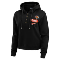 NFL Cincinnati Bengals WEAR by Erin Andrews Women's Waffle-Knit Pullover Hoodie