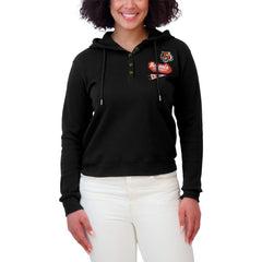 NFL Cincinnati Bengals WEAR by Erin Andrews Women's Waffle-Knit Pullover Hoodie
