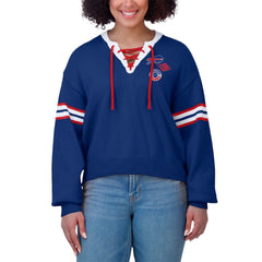 NFL Buffalo Bills WEAR by Erin Andrews Women's Lace-Up Sweater