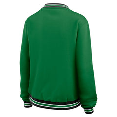 NFL New York Jets WEAR by Erin Andrews Women's Oversized Long Sleeve V-Neck Sweatshirt