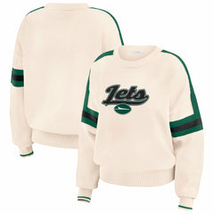NFL New York Jets WEAR by Erin Andrews Women's Stripe Pullover Sweater