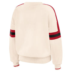 NFL San Francisco 49ers WEAR by Erin Andrews Women's Stripe Pullover Sweater