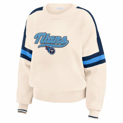 NFL Tennessee Titans WEAR by Erin Andrews Women's Stripe Pullover Sweater