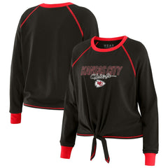 NFL Kansas City Chiefs WEAR by Erin Andrews Women's Tie-Front Long Sleeve T-Shirt